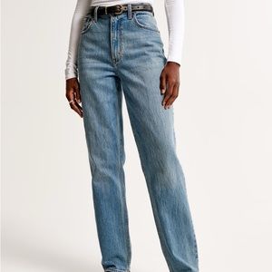 Abercrombie & fitch 90s ultra high rise curve love straight jeans